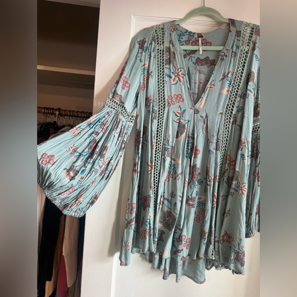 Free People Just the Two of Us Top, Light Blue XS - Picture 14 of 16